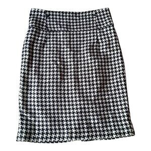 Dalia Collection Black and White Pencil Skirt